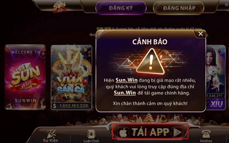 Sun Win bảo trì website